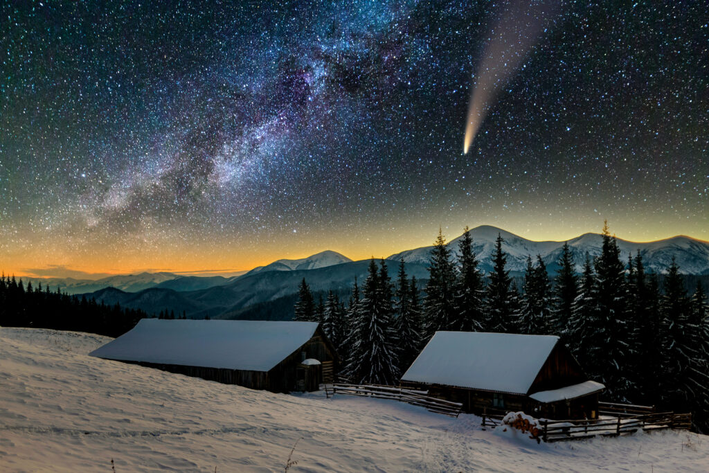 cometa de noche