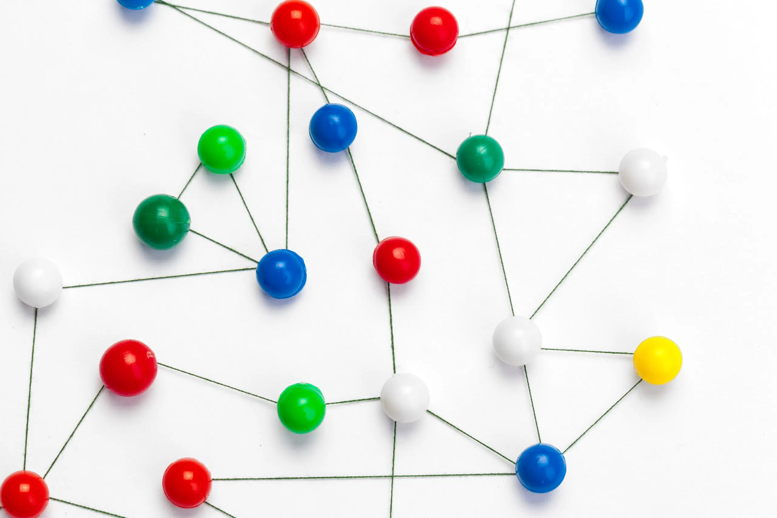 pins connected creating a network