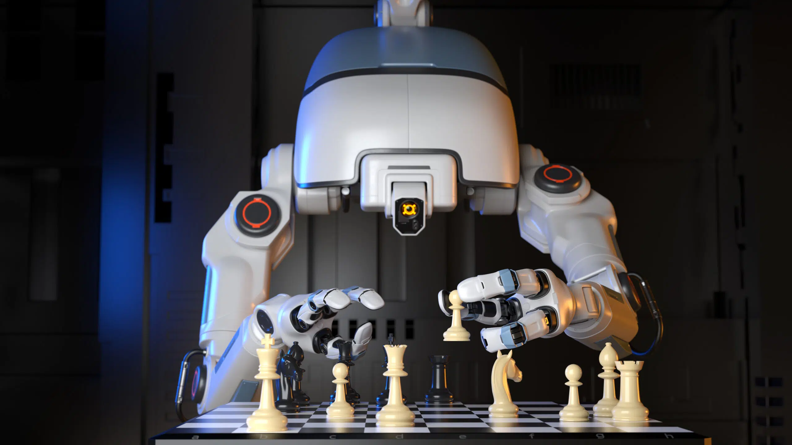robot contra humano ajedrez