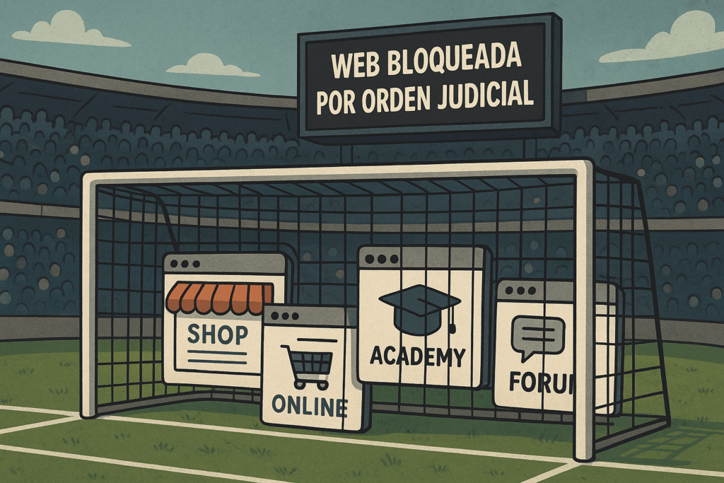 porterías llena de bloqueos